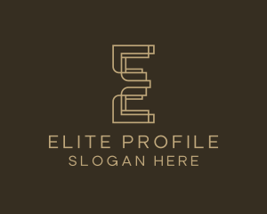 Upscale Boutique Letter E logo design