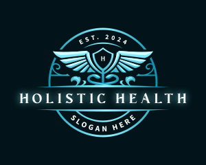 Elegant Health Caduceus logo design