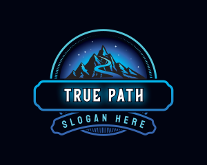 Outdoor Mountain Path logo design