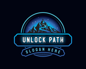 Outdoor Mountain Path logo design