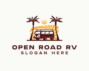 Camper Van Travel logo design