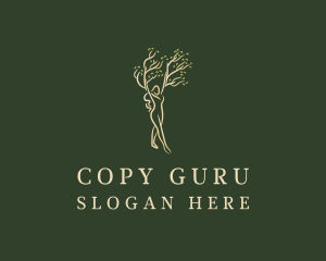 Natural Woman Tree logo design