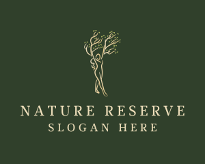 Natural Woman Tree logo design