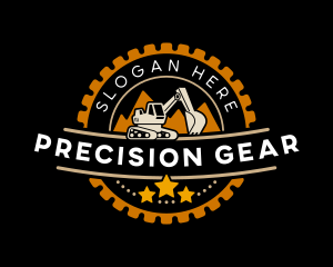 Excavator Digger Heavy Equipment logo