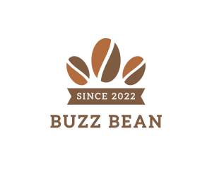 Coffee Bean Crown logo design