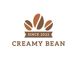 Coffee Bean Crown logo design