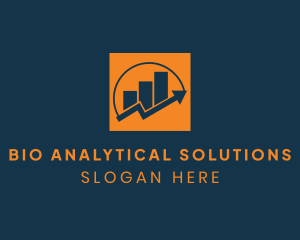 Business Analytics Graph logo design