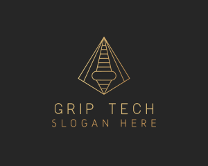 Pyramid Tech Developer logo design