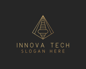 Pyramid Tech Developer logo design