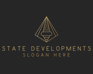 Pyramid Tech Developer logo design