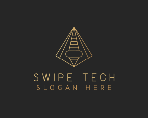 Pyramid Tech Developer logo design