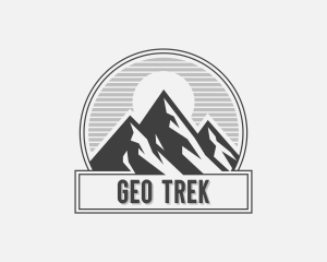 Mountain Peak Hiking logo design