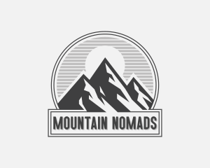 Mountain Peak Hiking logo design