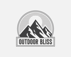 Mountain Peak Hiking logo design