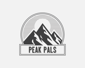 Mountain Peak Hiking logo design