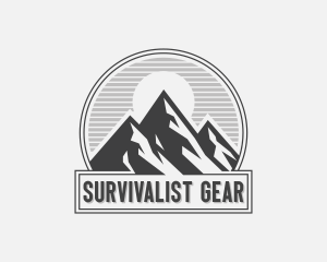 Mountain Peak Hiking logo design