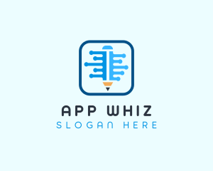 Writing Code App logo design