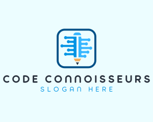 Writing Code App logo