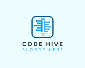 Writing Code App logo