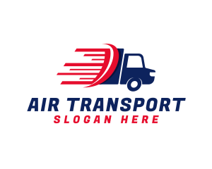 Transport Movers Truck logo design