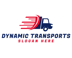 Transport Movers Truck logo design