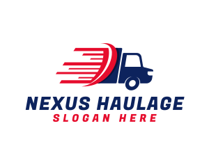 Transport Movers Truck logo design