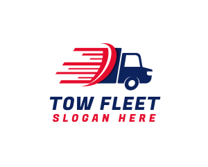 Transport Movers Truck logo design