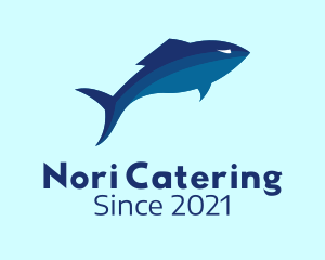 Blue Tuna Fish logo design