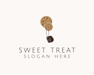 Balloon Cookie Snack logo design