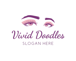 Sparkle Feminine Eyes logo design