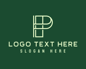 Venture - Linear Minimalist Letter P Business logo design