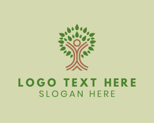 Tree - Human Wellness Tree logo design