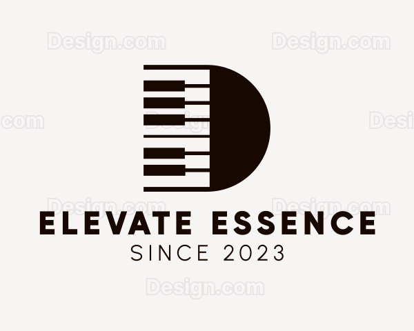 Piano Keyboard Musician Logo