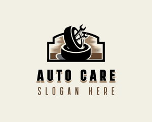 Tire Auto Mechanic logo design