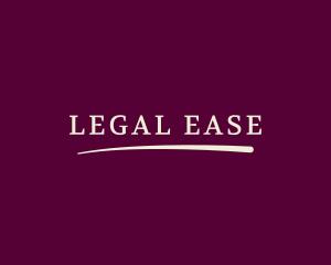 Legal Lawyer Swoosh logo