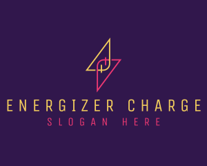 Lightning Energy Bolt logo design