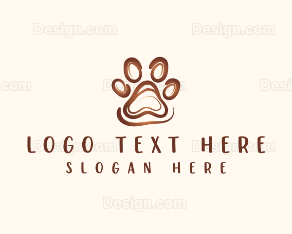 Dog Paw Print Logo