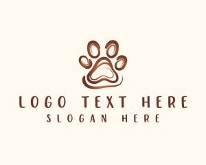 Dog Paw Print logo