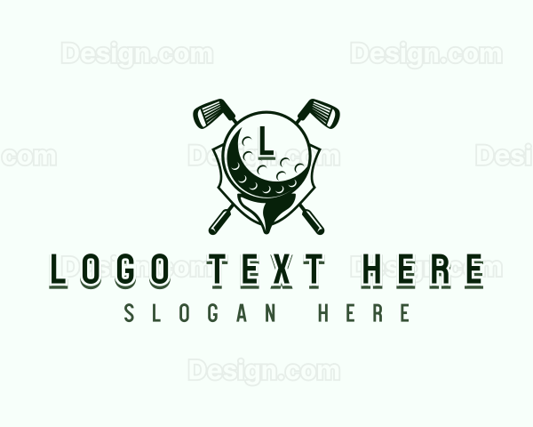 Golf Ball Sports Logo