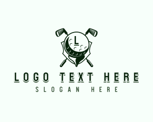 Golf Ball Sports Logo