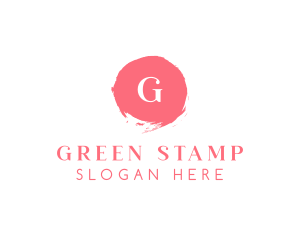 Acrylic Paint Stamp logo design