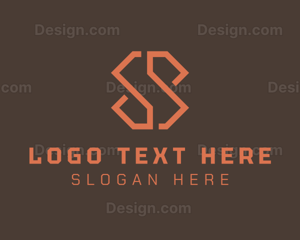 Modern Geometric Minimalist Letter S Logo