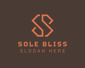 Modern Geometric Minimalist Letter S logo design