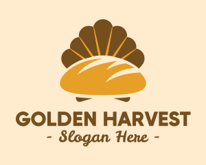 Golden Bread Shell  logo design