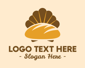Bread - Golden Bread Shell logo design