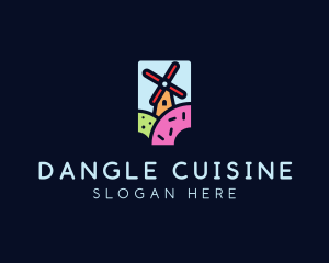 Windmill Doughnut Bakery logo design