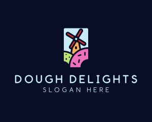 Windmill Doughnut Bakery logo design