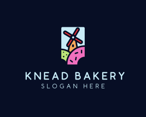 Windmill Doughnut Bakery logo design