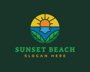 Beach Vacation Resort logo design