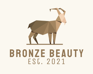 Brown Goat Origami  logo design